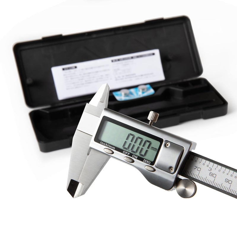 SCITOOLS All-Metal Digital Caliper 0-6" Measuring Tool, Micrometer Caliper with Auto-Off Feature, Interchangeable Between inches and millimeters for DIY/Household and 3D Printing - Image 1